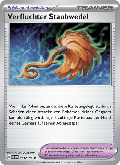 Verfluchter Staubwedel 161/182 Paradoxrift Pokémon Karte