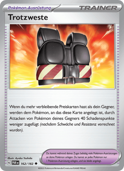 Trotzweste 162/182 Paradoxrift Pokémon Karte