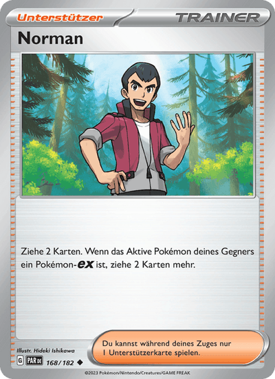 Norman 168/182 Paradoxrift Pokémon Karte