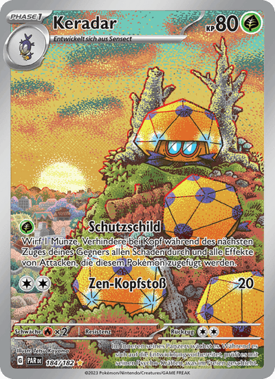 Keradar 184/182 Paradoxrift Pokémon Karte