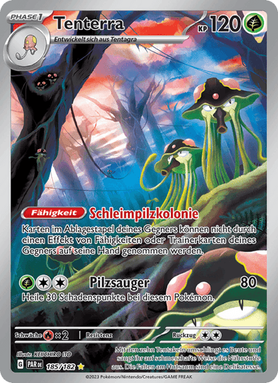 Tenterra 185/182 Paradoxrift Pokémon Karte