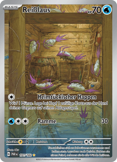 Reißlaus 191/182 Paradoxrift Pokémon Karte