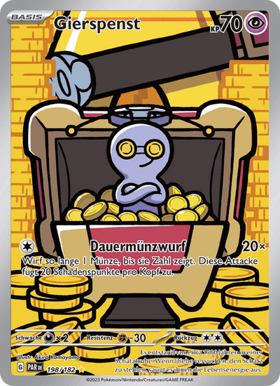 Gierspenst 198/182 Paradoxrift Pokémon Karte