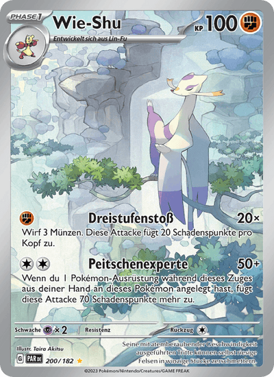 Wie-Shu 200/182 Paradoxrift Pokémon Karte