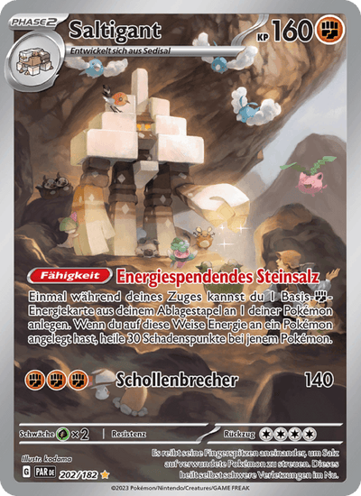 Saltigant 202/182 Paradoxrift Pokémon Karte