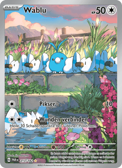 Wablu 213/182 Paradoxrift Pokémon Karte