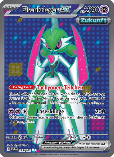 Eisenkrieger-ex 225/182 Paradoxrift Pokémon Karte