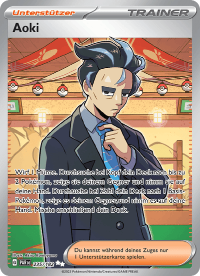 Aoki 235/182 Paradoxrift Pokémon Karte