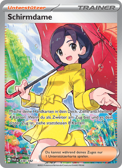 Schirmdame 238/182 Paradoxrift Pokémon Karte