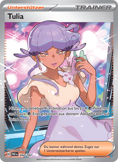 Tulia 244/182 Paradoxrift Pokémon Karte