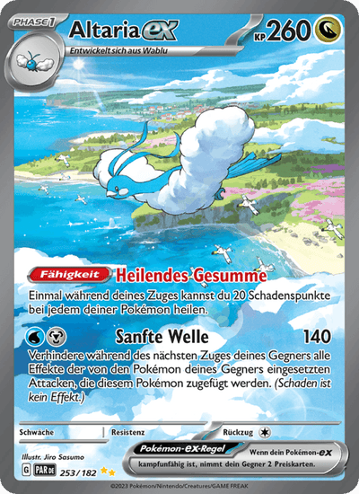 Altaria-ex 253/182 Paradoxrift Pokémon Karte