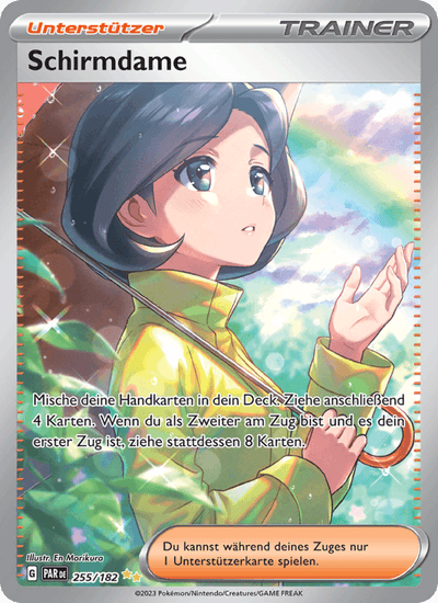 Schirmdame 255/182 Paradoxrift Pokémon Karte