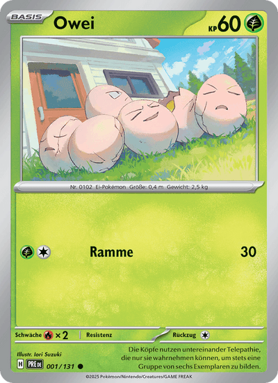 Owei 001/131 Prismatische Entwicklungen Pokémon Karte