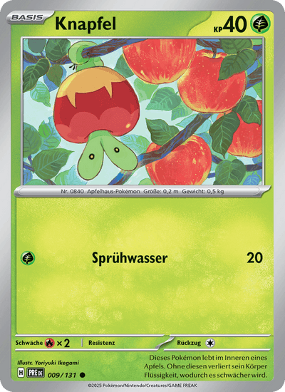 Knapfel 009/131 Prismatische Entwicklungen Pokémon Karte