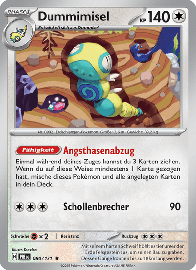 Dummimisel 080/131 Prismatische Entwicklungen Pokémon Karte