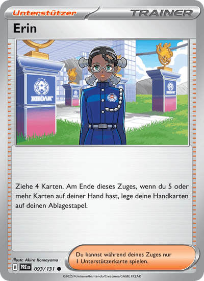 Erin 093/131 Prismatische Entwicklungen Pokémon Karte