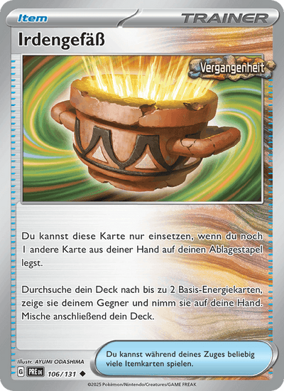 Irdengefäß 106/131 Prismatische Entwicklungen Pokémon Karte