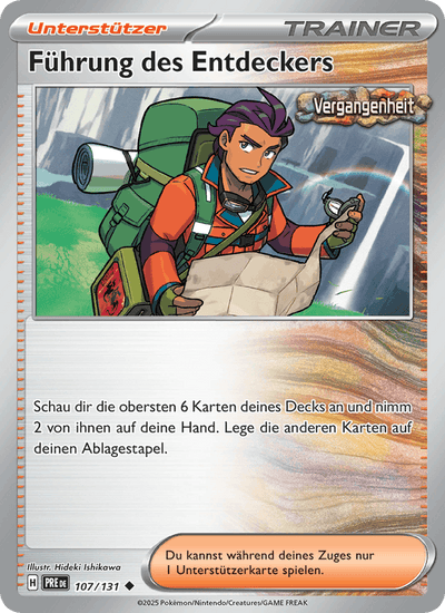 Führung des Entdeckers 107/131 Prismatische Entwicklungen Pokémon Karte