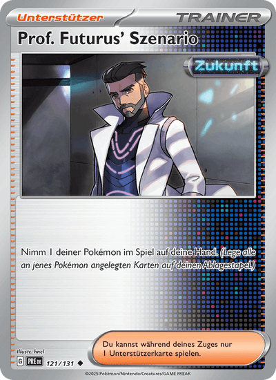 Prof. Futurus' Szenario 121/131 Prismatische Entwicklungen Pokémon Karte
