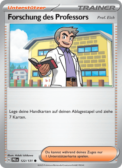 Forschung des Professors 122/131 Prismatische Entwicklungen Pokémon Karte