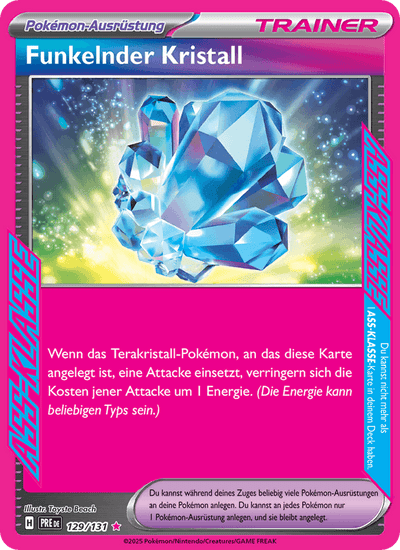 Funkelnder Kristall 129/131 Prismatische Entwicklungen Pokémon Karte