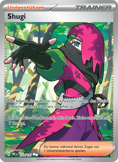 Shugi 133/131 Prismatische Entwicklungen Pokémon Karte