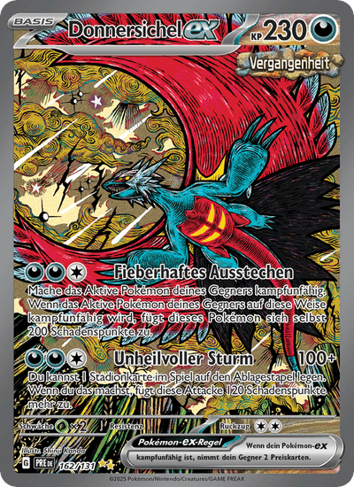 Donnersichel-ex 162/131 Prismatische Entwicklungen Pokémon Karte