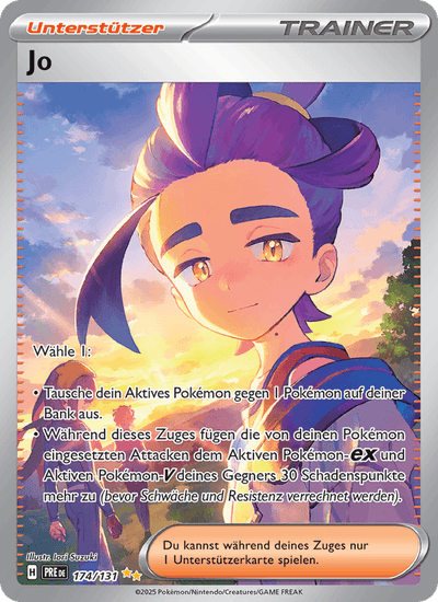 Jo 174/131 Prismatische Entwicklungen Pokémon Karte