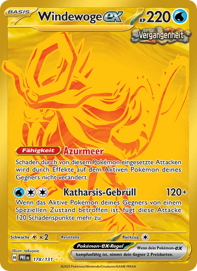 Windewoge-ex 178/131 Prismatische Entwicklungen Pokémon Karte