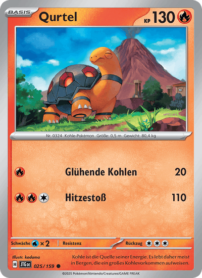 Qurtel 025/159 Reisegefährten Pokémon Karte