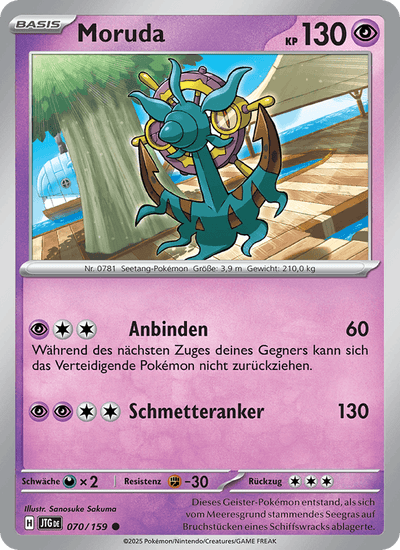 Moruda 070/159 Reisegefährten Pokémon Karte