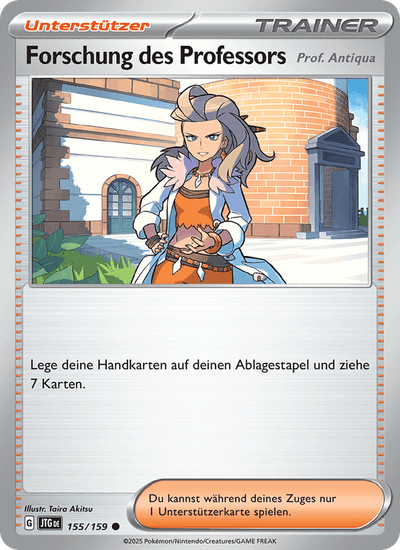 Forschung des Professors 155/159 Reisegefährten Pokémon Karte