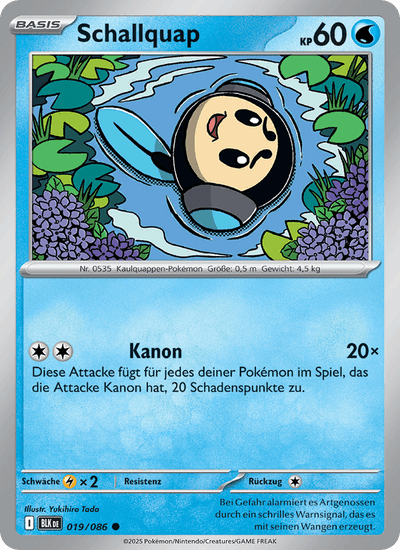 Schallquap 019/086 Schwarze Blitze Pokémon Karte