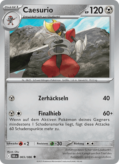 Caesurio 065/086 Schwarze Blitze Pokémon Karte