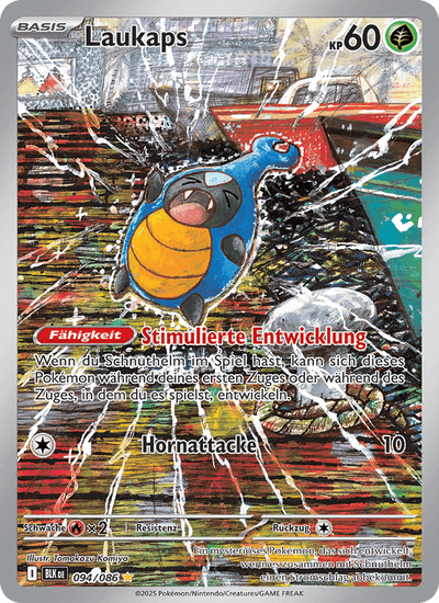 Laukaps 094/086 Schwarze Blitze Pokémon Karte