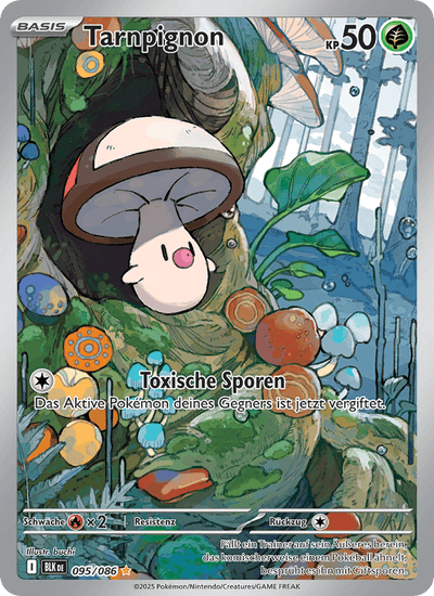 Tarnpignon 095/086 Schwarze Blitze Pokémon Karte
