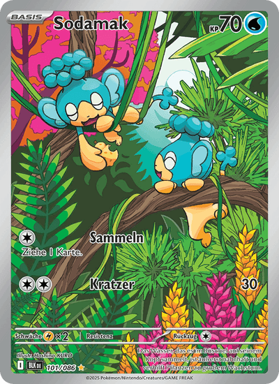 Sodamak 101/086 Schwarze Blitze Pokémon Karte