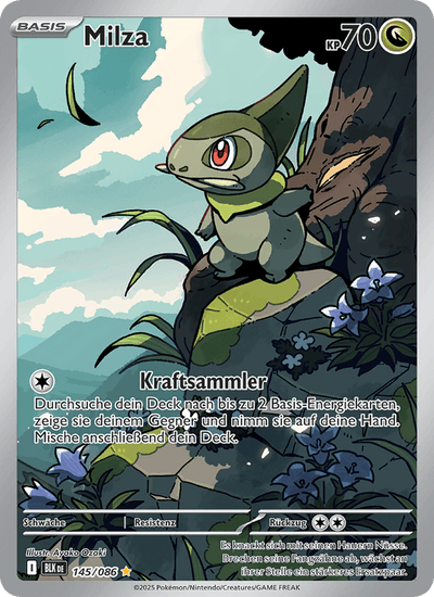 Milza 145/086 Schwarze Blitze Pokémon Karte