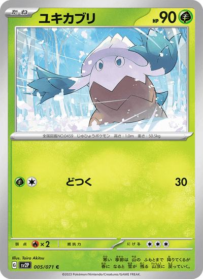 Shnebedeck 005/071 Snow Hazard Pokémon Karte