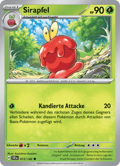 Sirapfel 013/142 Stellarkrone Pokémon Karte