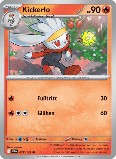 Kickerlo 027/142 Stellarkrone Pokémon Karte