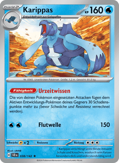 Karippas 038/142 Stellarkrone Pokémon Karte