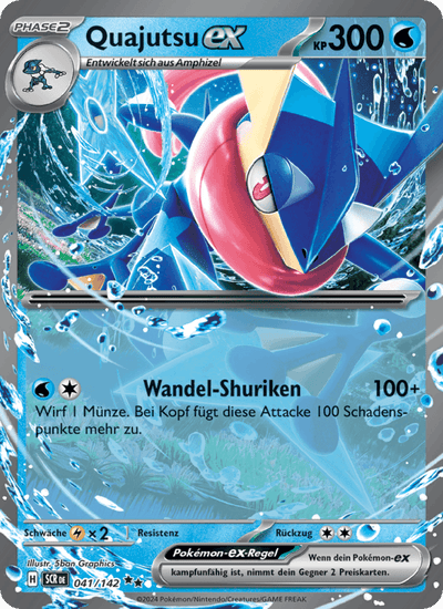 Quajutsu-ex 041/142 Stellarkrone Pokémon Karte
