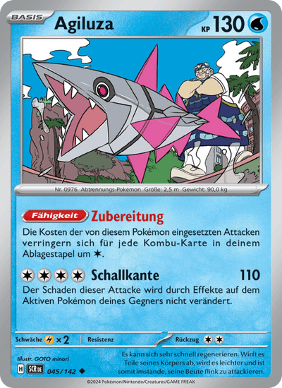 Agiluza 045/142 Stellarkrone Pokémon Karte
