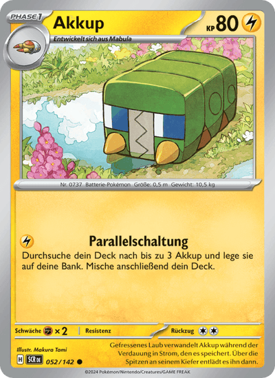 Akkup 052/142 Stellarkrone Pokémon Karte