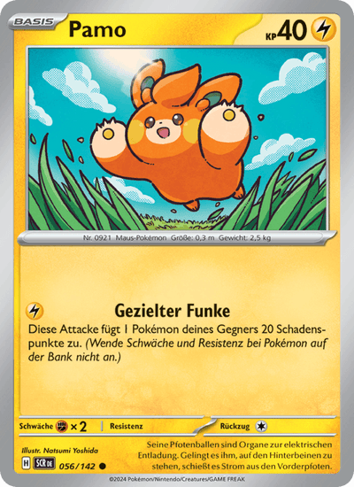 Pamo 056/142 Stellarkrone Pokémon Karte