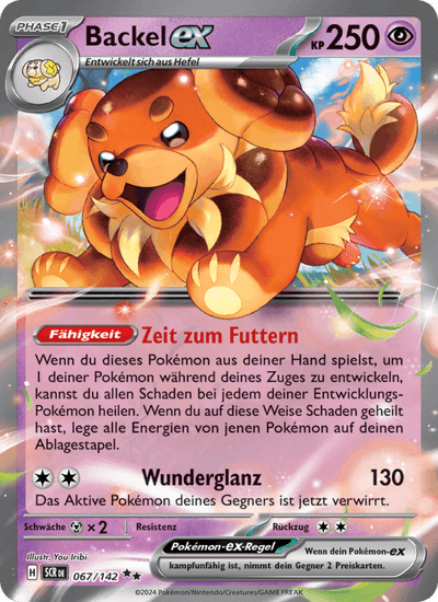 Backel-ex 067/142 Stellarkrone Pokémon Karte