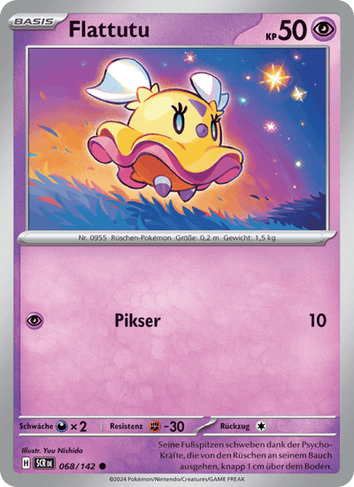 Flattutu 068/142 Stellarkrone Pokémon Karte