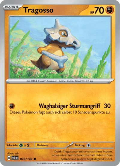 Tragosso 072/142 Stellarkrone Pokémon Karte