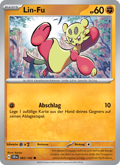 Lin-Fu 083/142 Stellarkrone Pokémon Karte